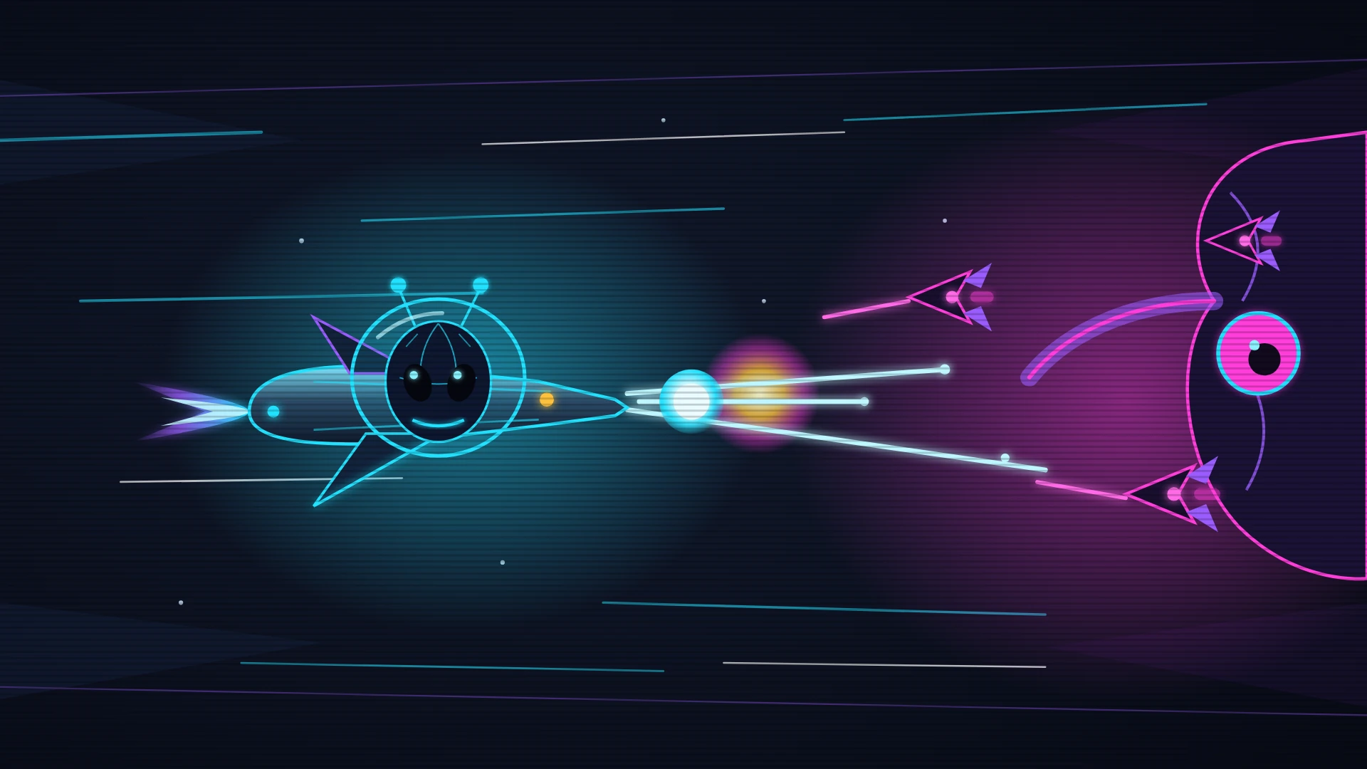Illustration d'ambiance de Néon R-Type